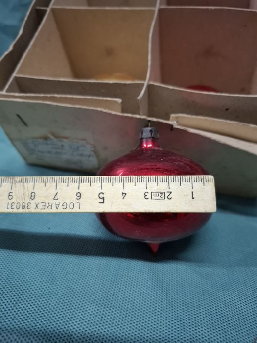 Bombki Bożonarodzeniowe 6szt prl