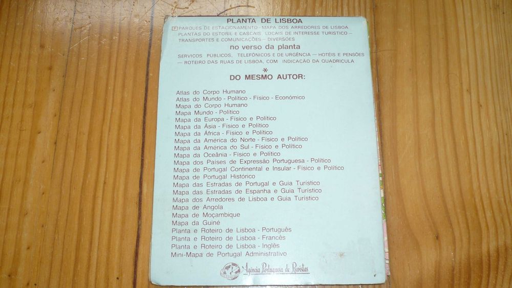 Planta e Roteiro de Lisboa - J. R. Silva (Anos 70/80)