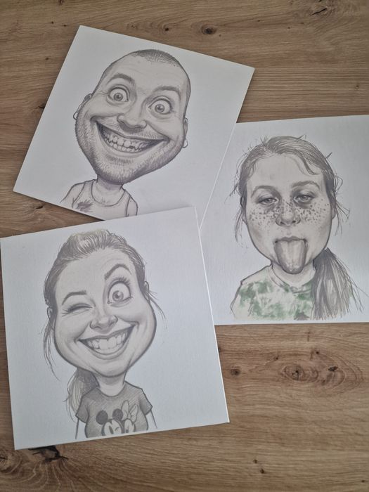 Karykatura ze zdjęcia - PREZENT na ślub, Urodziny , Rocznicę - OBRAZ