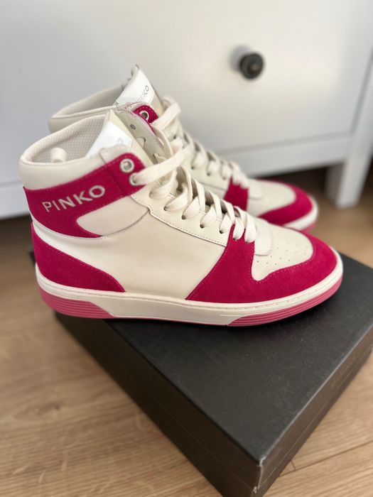 Buty Pinko Różowe Sneakersy Pinko