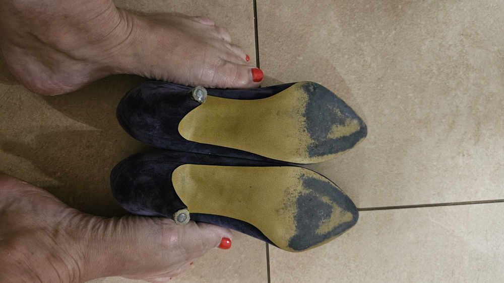 Fioletowe szpilki obcasy rozmiar 36