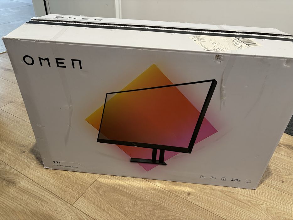 HP OMEN 27i MONITOR gamingowy IPS 27” 2k 165hz 1ms czarny