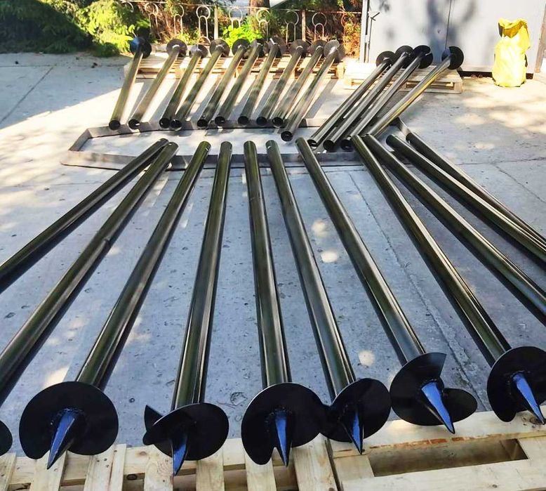 Паля багатовиткова,свая одновитковая,геошуруп,наконечники