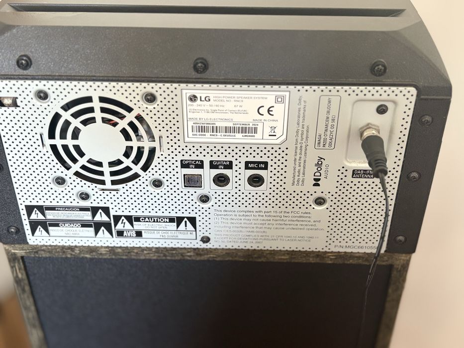 Torre de som LG XBOOM RNC9 1000W - usada apenas 3 vezes
