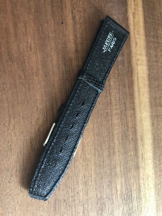 Bracelete correia pele 18 mm Jaeger nunca usada (NEW OLD STOCK)