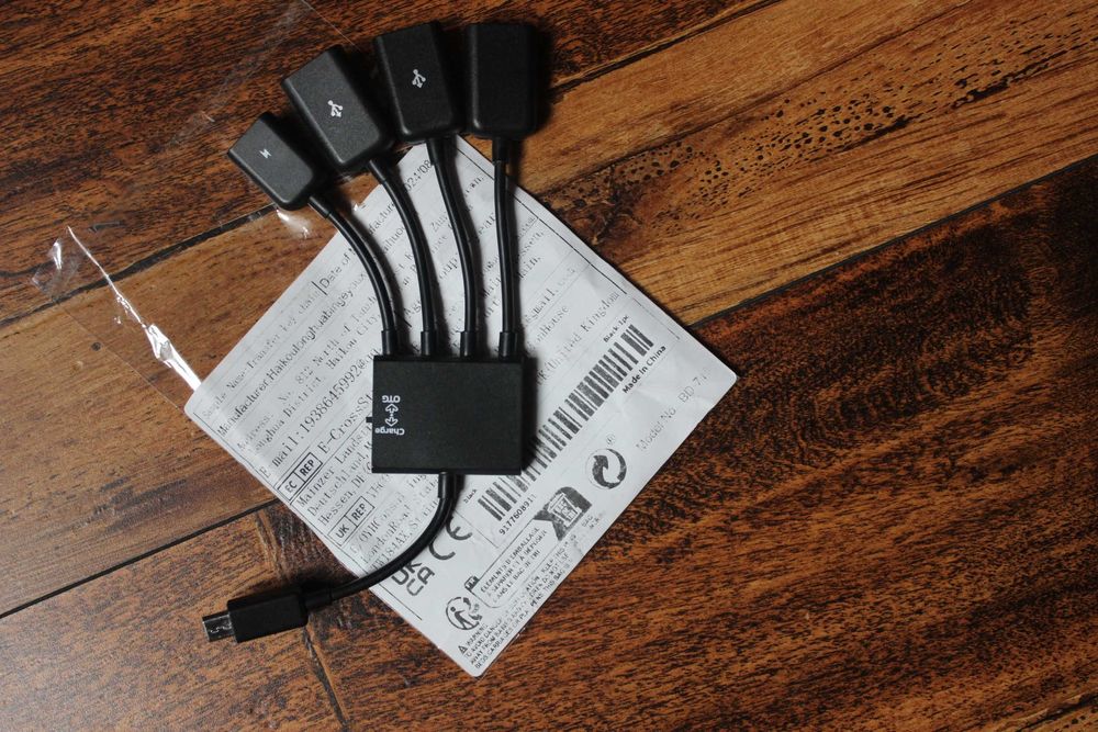 Micro USB OTG Hub - разветвитель для планшета, смартфона 4 в 1