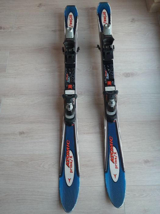 Narty chłopięce Atomic prime / x 119cm kijki gratis