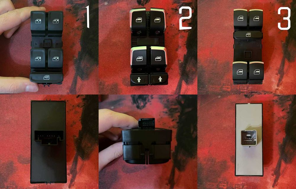 Кнопки стіклопідйомника Audi, Volkswagen, Skoda, Seat Vag Group