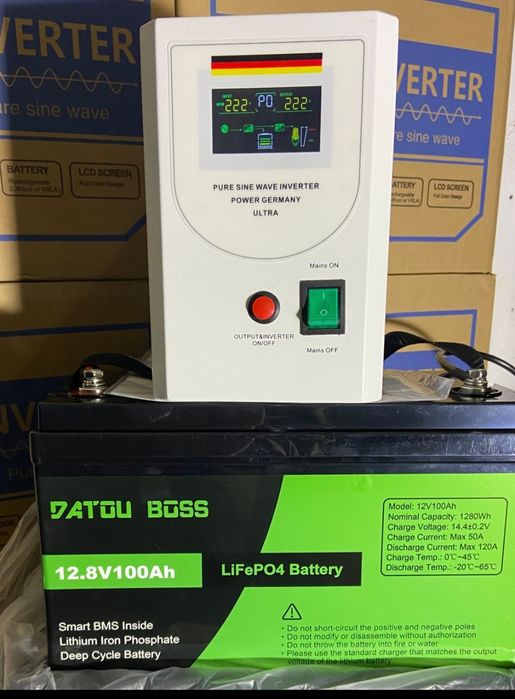 Бесперебойник ИБП  800/640 UPS LiFePo 4 100ah