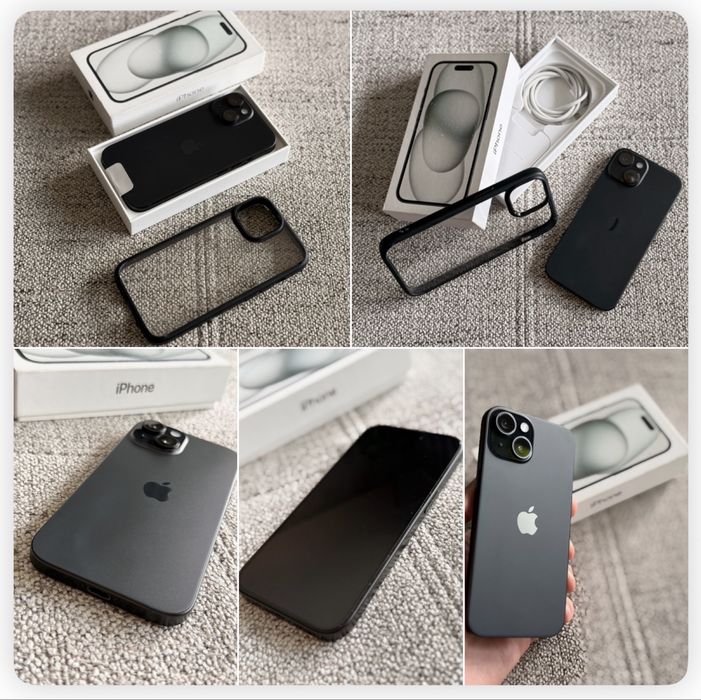 iPhone 15 • 256GB • Czarny • Polska Dystrybucja • Stan Idealny • Box