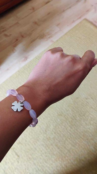 Bransoletka "Lilou' ze srebrną zawieszką