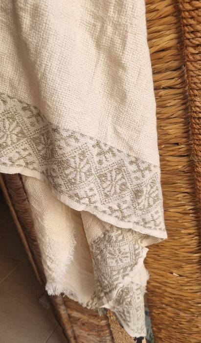 Echarpe Parfois creme e caqui