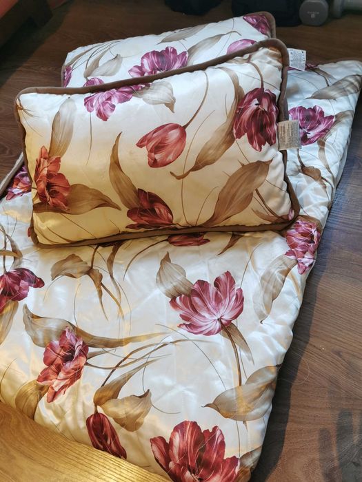 Kołdra prozdrowotna i poduszki Woolmark