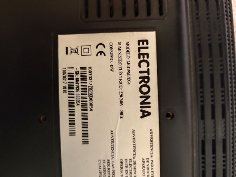 Televisão eletronia para peças
