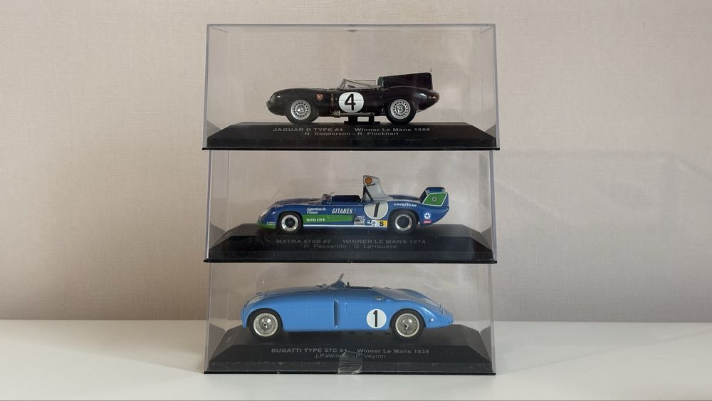 1/43 Bugatti, Simca Matra, Jaguar IXO Le Mans Collection