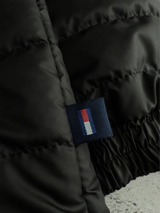 Чоловіча демісезонна куртка Tommy Hilfiger з капюшоном, чорна, розміри S, M, L, XL, XXL, 3XL