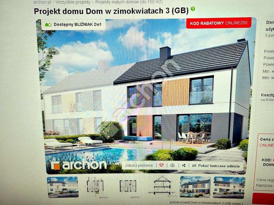 Sprzedam dom bliźniaczy Zawada Powiat  Myślenicki