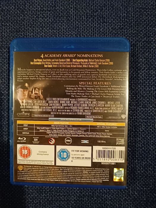BLU Ray do filme "À Espera de um Milagre" (portes grátis)
