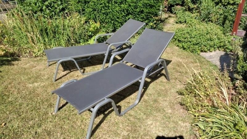 2szt leżaki ogrodowe Kettler aluminiowe stan bdb