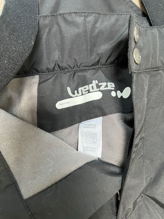 Лижні штани wedze напівкомбінезон 10-12 років р. 134/145