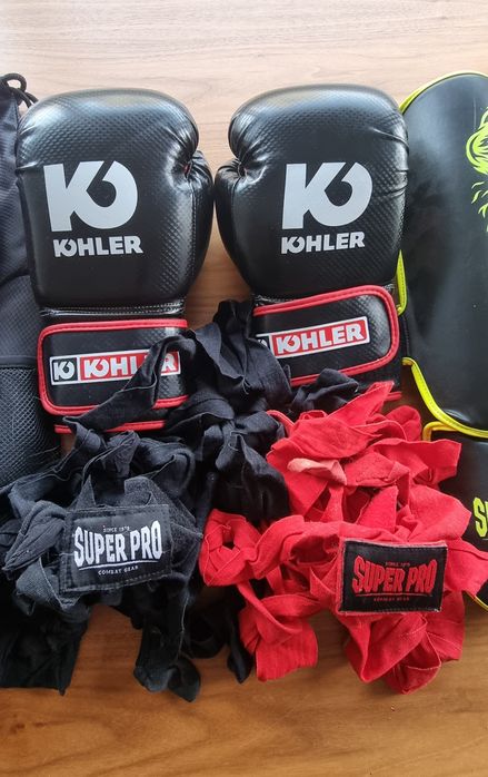Luva Boxe Kohler 12Oz e Caneleira