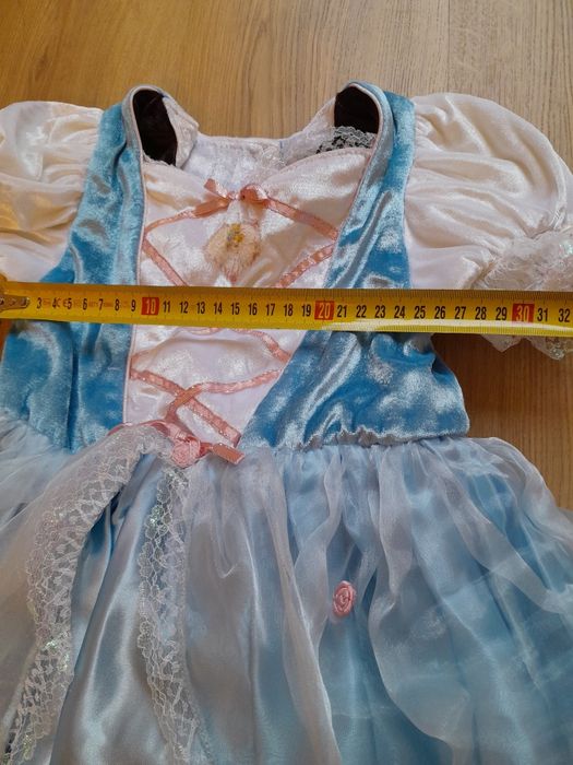 Kopciuszek strój kostium przebranie dwustronny 116 cm