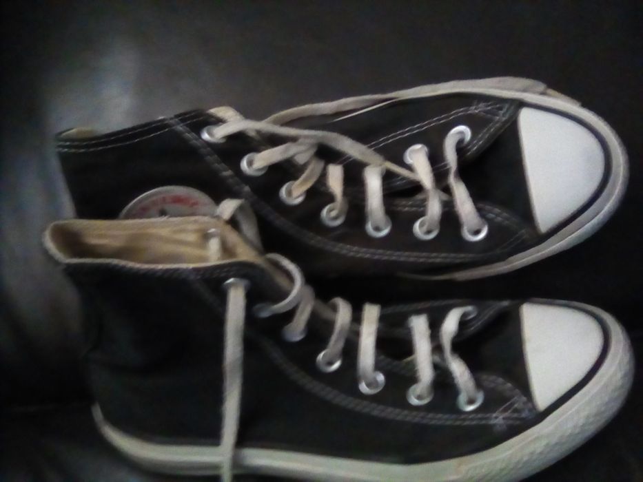 Botas all star n.37 pretas pouco usadas