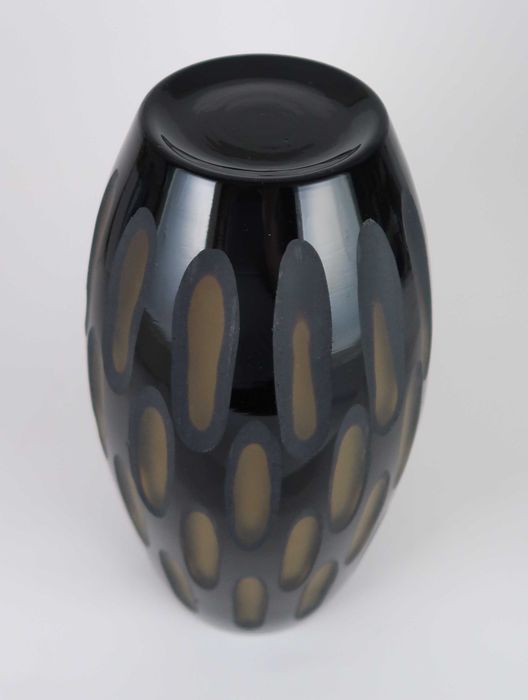 Jarra Art Deco em vidro lapidado