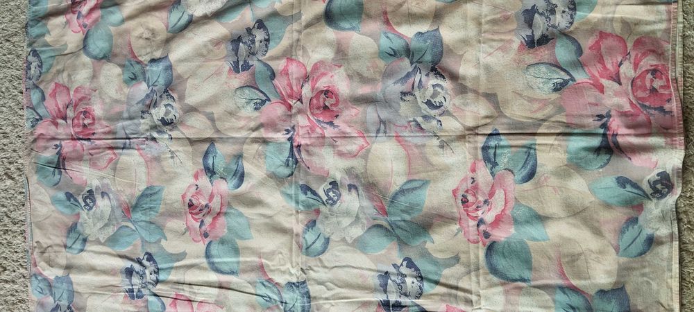 Lençol estampado flores 100% algodão