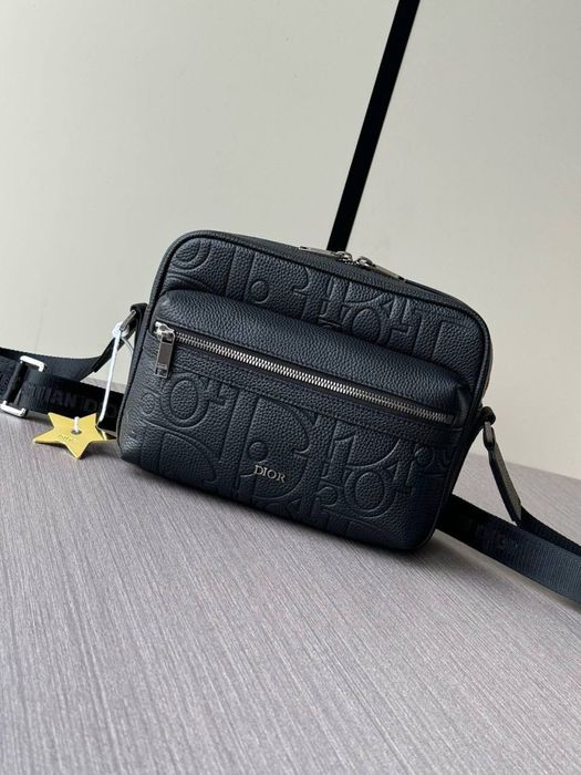 Сумка Christian Dior Rider, чоловіча шкіряна сумка диор, мессенджер