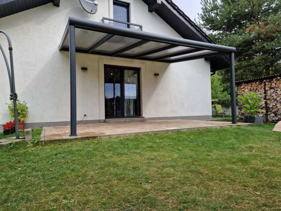 Zadaszenie aluminiowe PRO z dachem poliwęglanowym 350x806 m