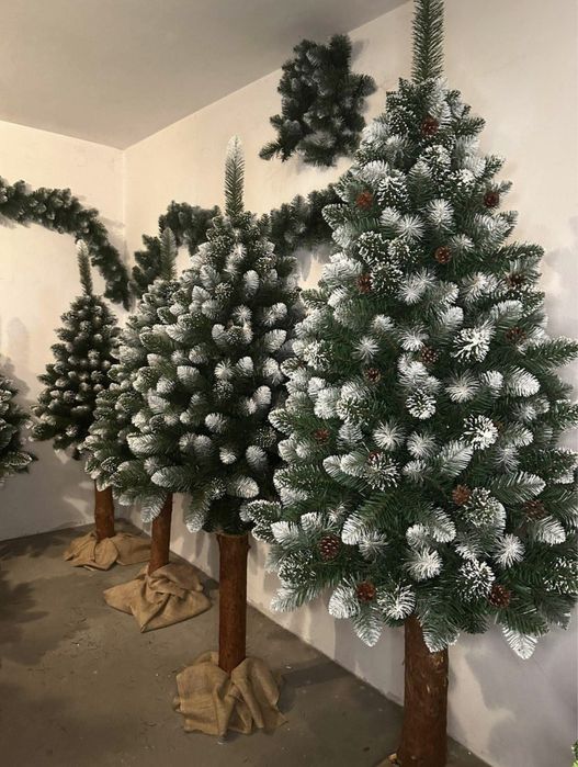 Choinka Sztuczna na pniu - 180cm - Sosna Diamentowa, gęsta; producent