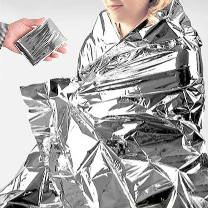 Экстренное спасательное одеяло для выживания на открытом воздухе