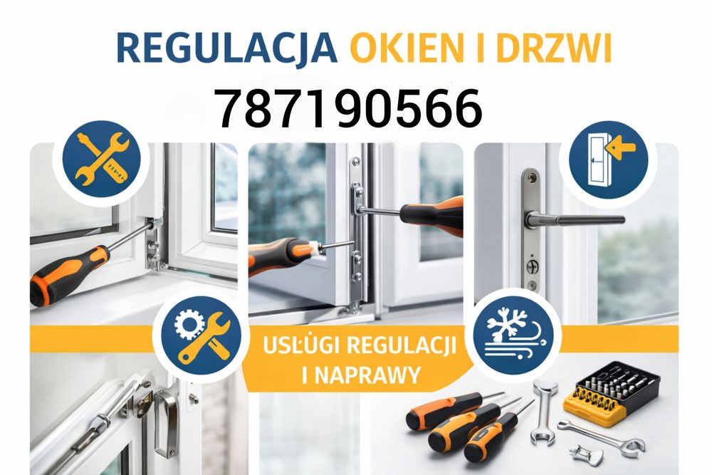 Złota rączka , hydraulik elektryk , 24/7 awarie regulacja okien