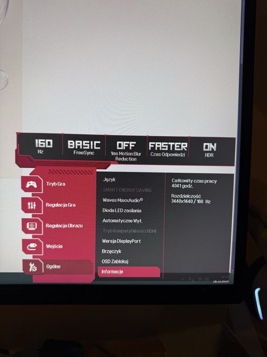 Monitor LG Ultrawide 34WP75C-B 34” UWQHD VA 160Hz 1ms Zakrzywiony