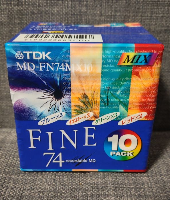 Минидиски minidisc TDK Fine 74 min 10 шт