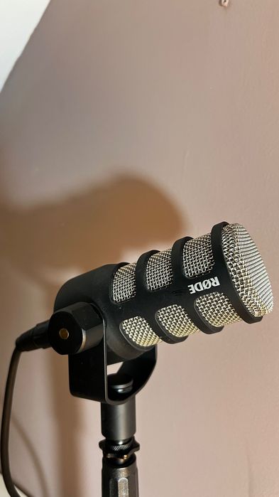 Mikrofon RODE PodMic + statyw stołowy + kabel XLR I podcastowy