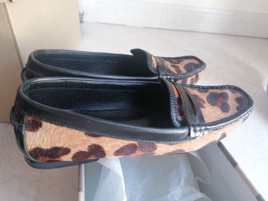 Mocassins Zara em pele