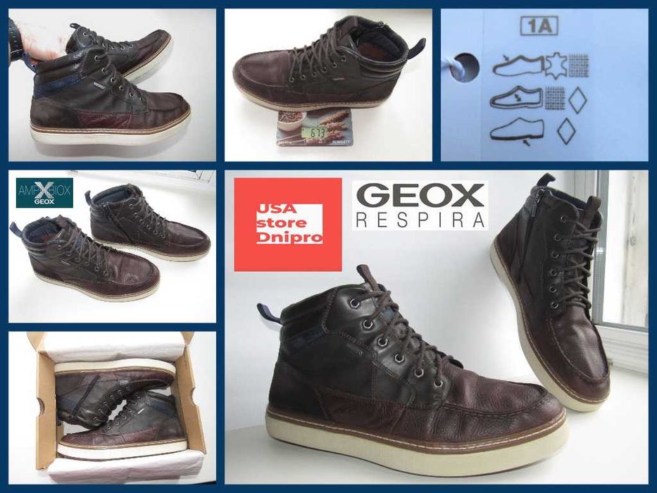 Ботинки мембранные, хайтопы Geox U Mattias B ABX Amphibiox р 46 (30см)