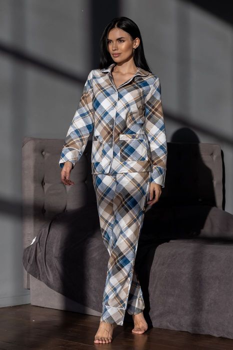 Теплі фланелеві піжами розміри від 42 до 62