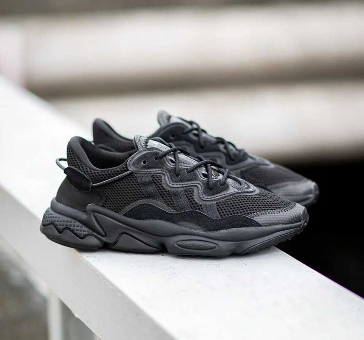 ‼️Останній 41/43/44 Розмір‼️Кроссовки Мужские Adidas Ozweego Triple Black/Чоловічі Кросівки Адідас Озвіго/Кроссовки адидас Озвиго