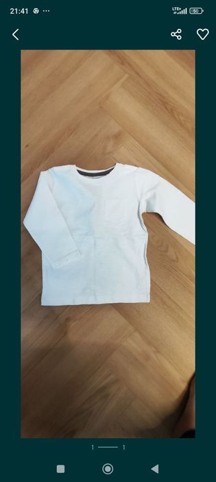 Biała bluzka na długi rękaw Next 92