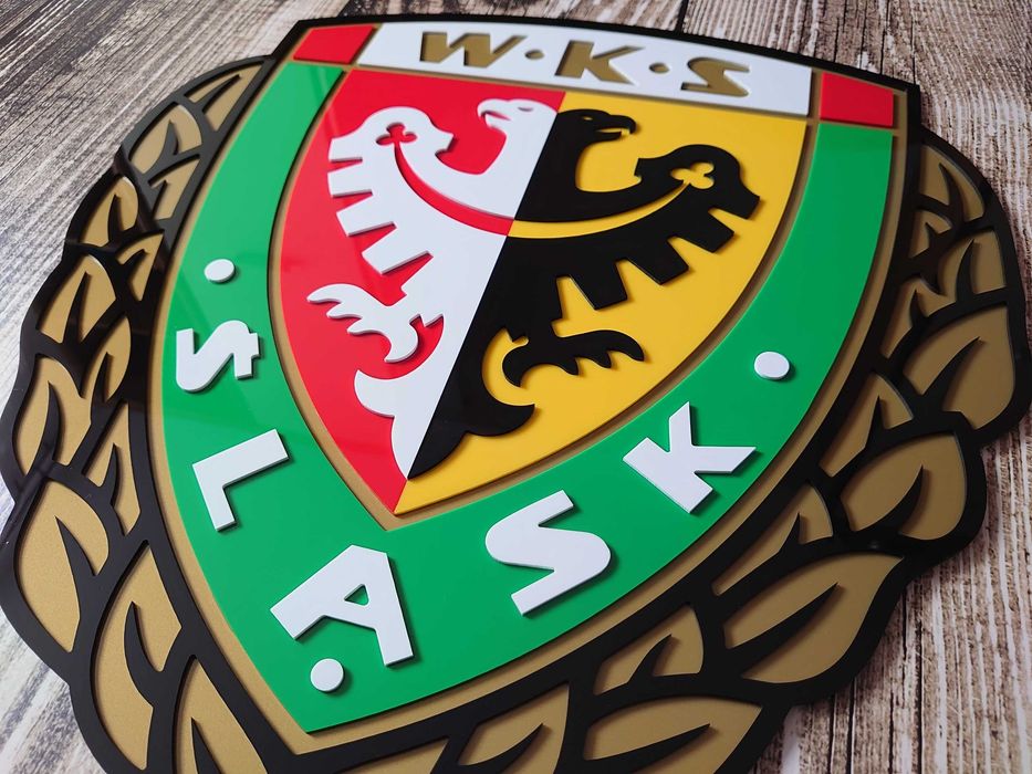 Śląsk Wrocław na ścianę do domu prezent na święta dla chłopaka męża