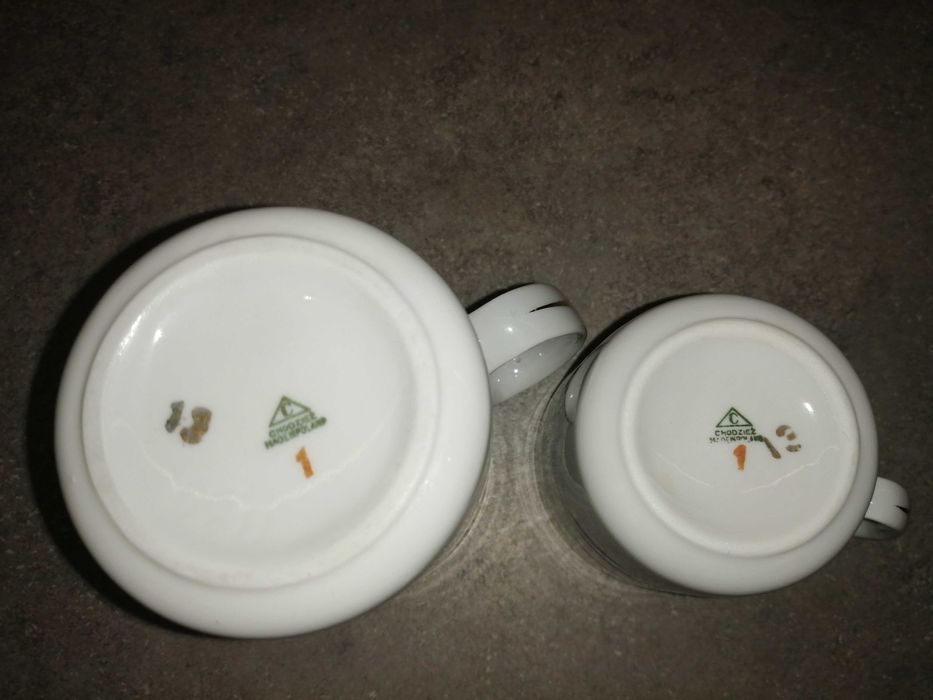 Porcelana Chodzież mlecznik z filiżanką