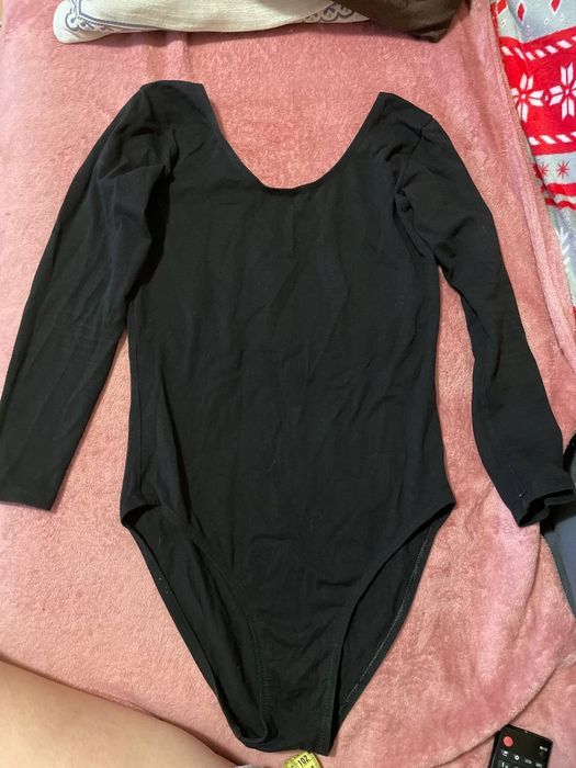 Спортивное боди черного цвета