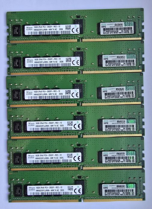 【合計64GB】16GB DDR4 ECC Reg（RDIMM）× 4枚 ddr4 16gb ecc reg - купити комплектуючі для ПК - Ціна на OLX.ua