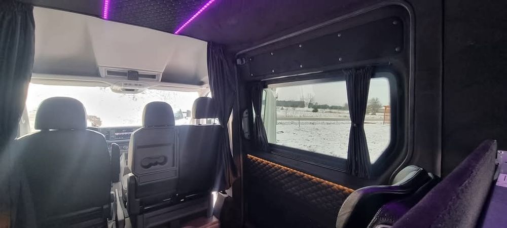 Zabudowa busa dodatkowe fotele montaż foteli do busa Sprinter Master