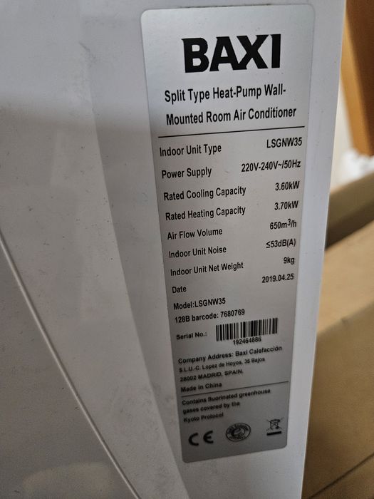 Vendo ar condicionado baixi