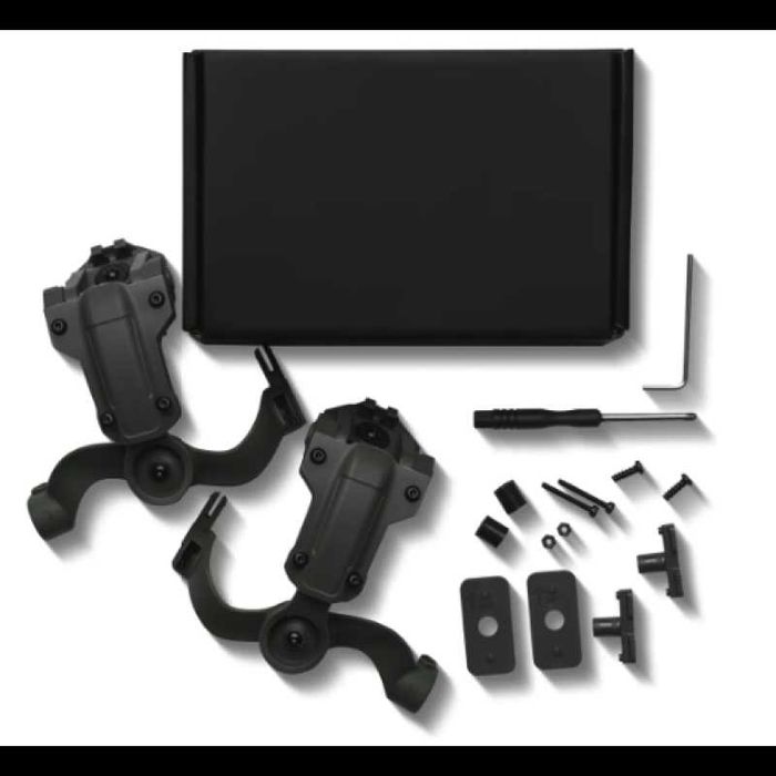 Кріплення адаптер "Чебурашка" для активних навушників на шолом. Олива.