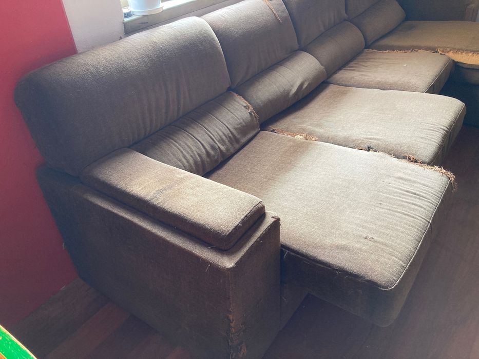 Sofá 4 lugares com chaise long